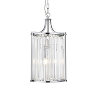 Searchlight Victoria 2 Light Ceiling Pendant Light - Chrome