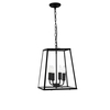 Searchlight Voyager Tapered 4 Light Ceiling Pendant - Black