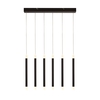 Searchlight Wands 6 Light LED Bar Ceiling Pendant - Black