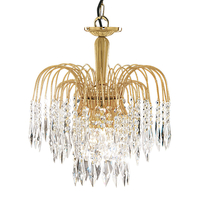 Searchlight Waterfall Chandelier - Gold