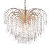 Searchlight Waterfall Large Chandelier - Gold