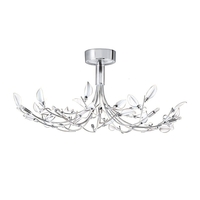 Searchlight Wisteria Semi-Flush Ceiling Light - Chrome
