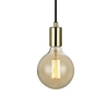 Sky Lamp Holder with Plug - Brass