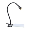 Snake Clip On LED Desk Lamp - Black