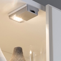 Snap LED Battery Operated Cabinet Light - Silver