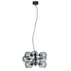 Soap 9 Arm Ceiling Pendant Light - Smokey Black