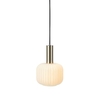 Sober Small Ceiling Pendant Light with Plug - Steel
