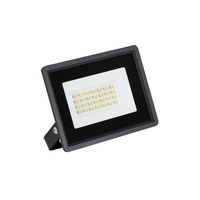 Solid 20W 2000lm Warm White LED Floodlight IP65 - Black