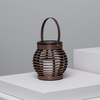 Suri Patna Solar LED Outdoor Lantern - Dark Brown
