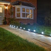 Suri Solar LED Ground Spot Light - Set of 10 - Black