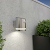 Suri Truro PIR Solar LED Outdoor Wall Light - Silver
