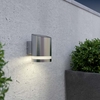 Suri Truro Solar LED Outdoor Wall Light - Silver