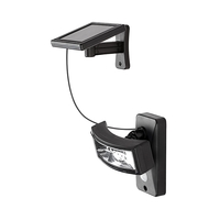 Suri Valpovo 2.4W Cool White Solar LED Floodlight with PIR Sensor - Black