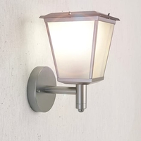 Suri Windsor Solar LED Outdoor Wall Light - Silver