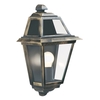 Traditional Half Lantern Outdoor Wall Light - Distressed Gold