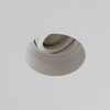 Trimless Plaster-In Fire Rated Tiltable Downlight - White