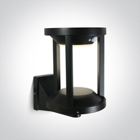 Trio Solar LED Outdoor Wall Light with PIR Sensor - Black