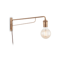 Triumph Wall Light with Plug - Antique Brass