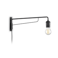 Triumph Wall Light with Plug - Black