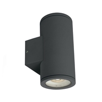 Tube Outdoor Up & Down Wall Light - Anthracite