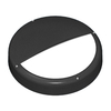 Typhoon 19W Cool White LED Bulkhead with Grille - Black