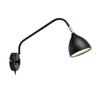 Valencia Wall Light with Plug - Black