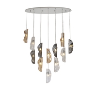 Valeria 12 Light Cluster Ceiling Pendant - Polished Chrome