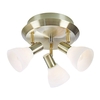 Vero 3 Light Spotlight Plate - Antique Brass