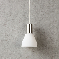 Vero Ceiling Pendant Light with Plug - Steel