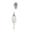 Violet Glass Wall Light - Polished Chrome