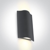 Wave LED Outdoor Up & Down Wall Light - Anthracite