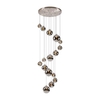 Zachary 16 Light Cluster Ceiling Pendant - Satin Nickel