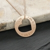 9ct Rose Gold Plated Mum Cut Out Heart Pendant