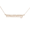 9ct Rose Gold Plated Mummy Name Necklace