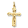9ct Solid Gold Layered Crucfix Pendant & Optional Chain