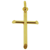 9ct Solid Yellow Gold Cross Pendant With Optional Chain