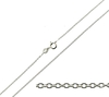 9ct White Gold 1mm Trace Chain