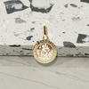 9ct Yellow Gold 12mm 3D St Christopher Pendant With Optional Engraving and Chain