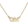 9ct Yellow Gold Block Style Double Initial Pendant