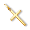 9ct Yellow Gold Cross Pendant & Optional Chain