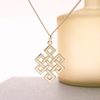 9ct Yellow Gold Plated Celtic Trinity Pendant & Optional Chain