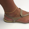 9ct Yellow Gold Plated Curb Link Anklet