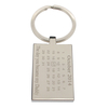 Mirror Polished Special Date Calendar Rectangle Keyring