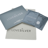 Polishing Kit For Sterling Silver - Including Polishing Cloth & Two Anti Tarnish Silver Polish Tissues