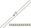 Solid White Gold 1.3mm DC Curb Chain
