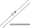Sterling Silver 1mm Box Chain