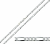Sterling Silver 3.2mm Figaro Chain