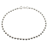 Sterling Silver 3mm Bead Anklet