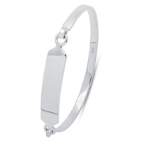 Sterling Silver Baby ID Bangle With Engraving