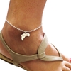 Sterling Silver Bead Ball Anklet With Africa Charm